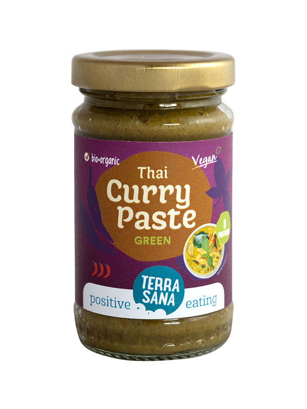 Terrasana Thaise groene curry pasta bio 120g